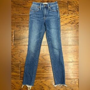 Madewell 10” high-rise skinny denim jeans